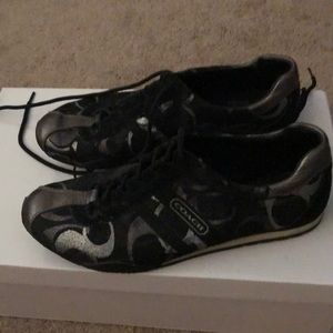 Coach black sneakers